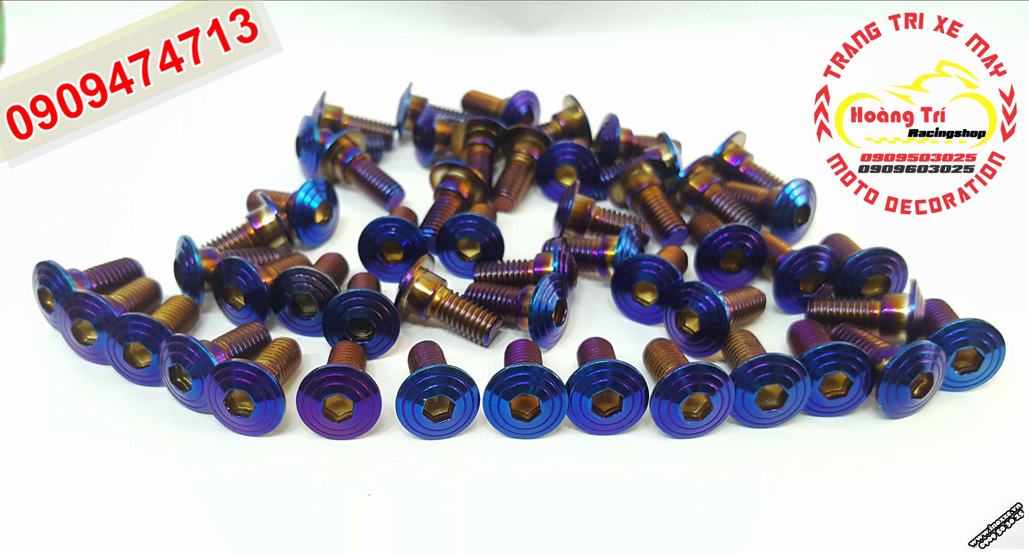 Ốc kiểu mạ vàng - Titanium